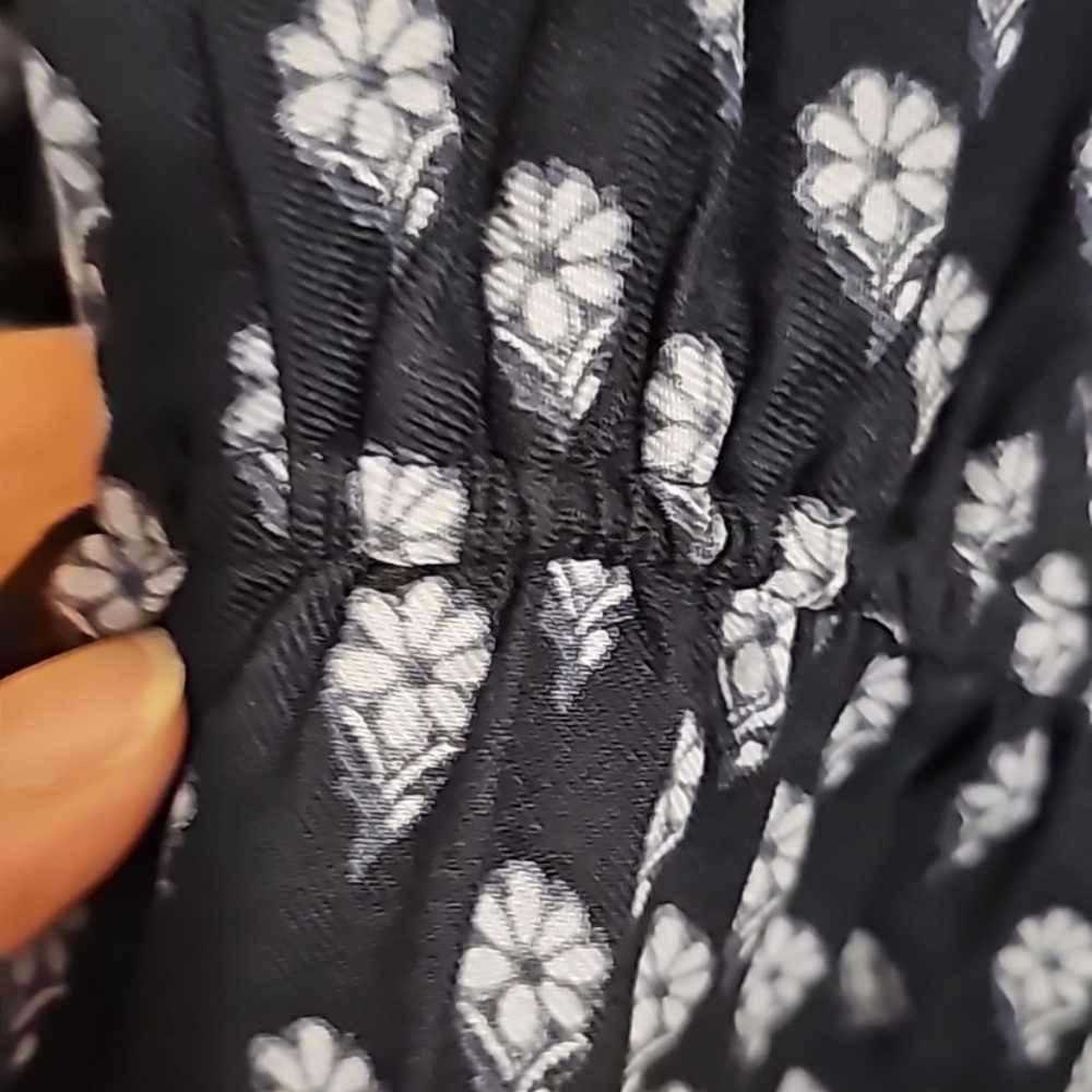 Navy Patterned Romper - image 3